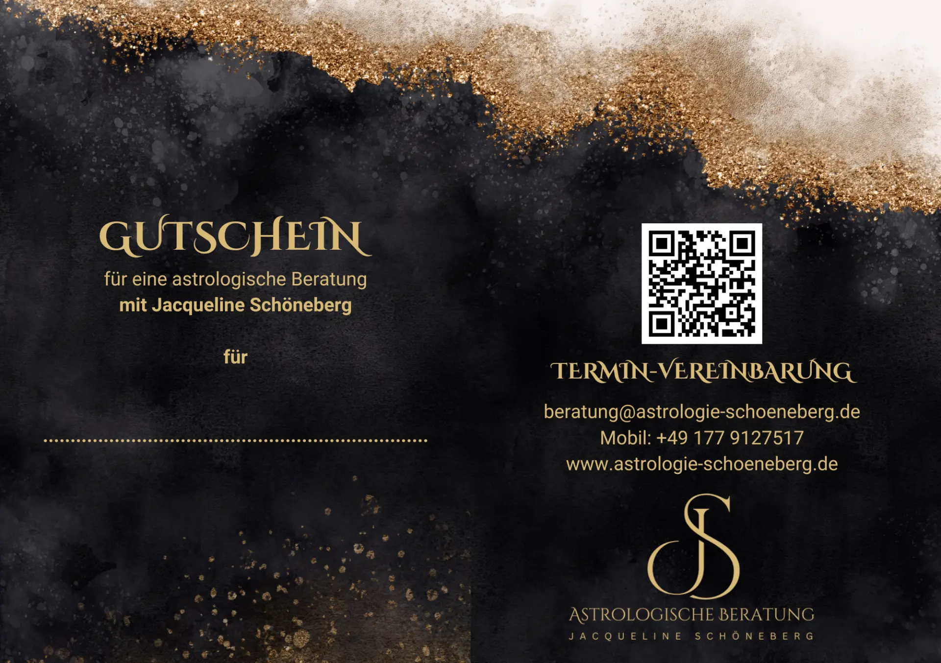 Gutschein für eine astrologische Beratung mit Jacqueline Schöneberg